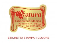 Etichette adesive per erboristerie, cosmetica, cosmesi (mm 45X33)  (cod.18M )